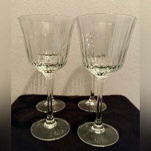 4 Grand Meridian by Cristal D'Arques - DURAND glasses. France. 6oz